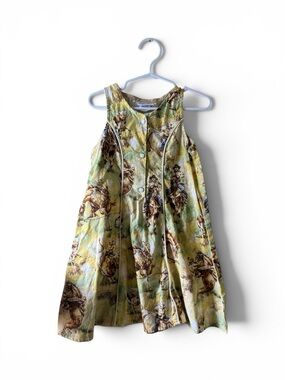 Vintage Walkup Wear Western Cowboy Rodeo Print Girls Dress Size 6 Made in USA
